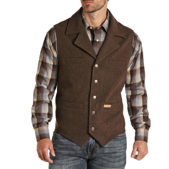 Men’s wool vest powder river outfitters